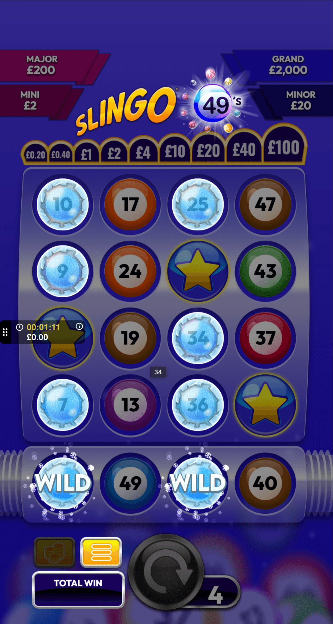 Slingo 49's mobile screenshot 1