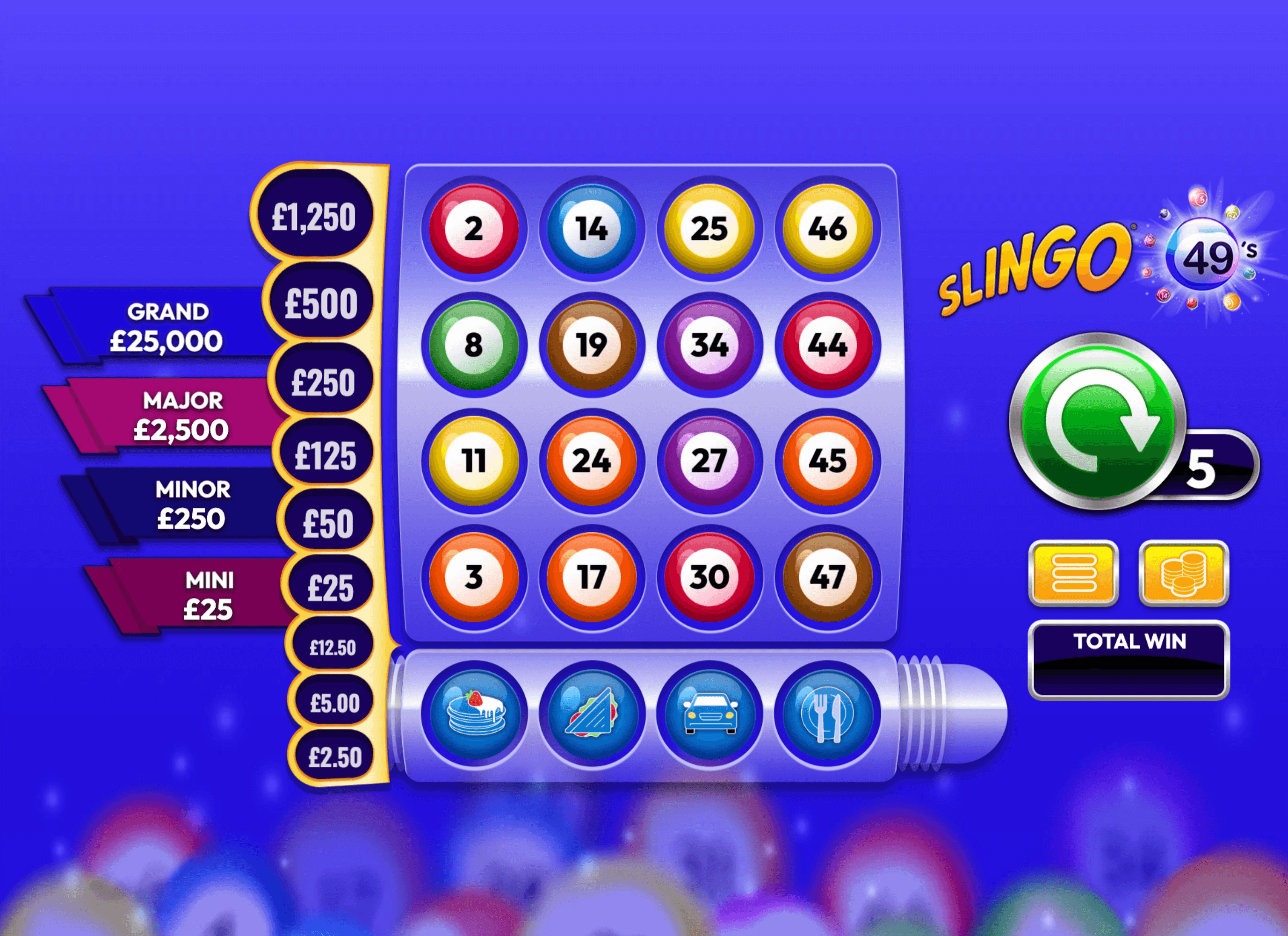 Slingo 49's game screenshot